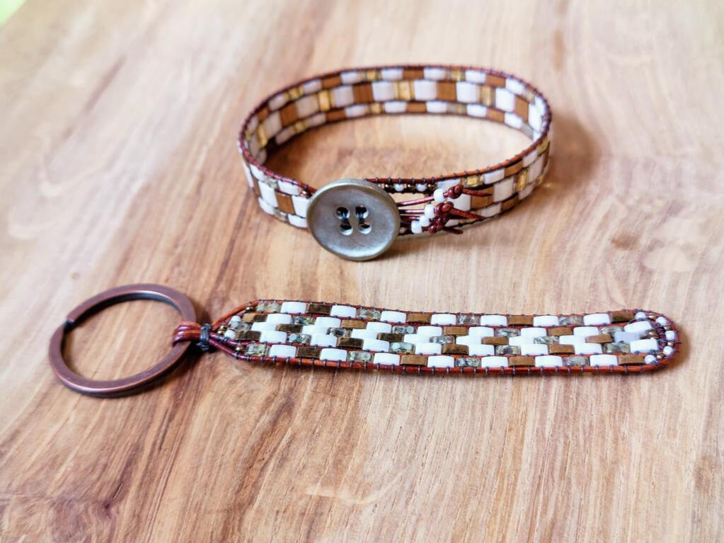 Armband- und passendes Schlüsselanhänger-Set